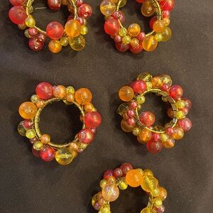 KIM SEYBERT Beaded Cluster Napkin Rings